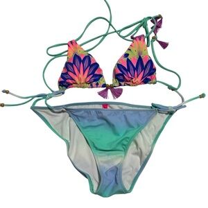 Victoria's Secret Multicolor Floral Bikini Swimsuit